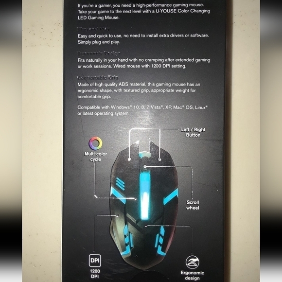 LED RGB Gaming Mouse - Picture 3 of 3